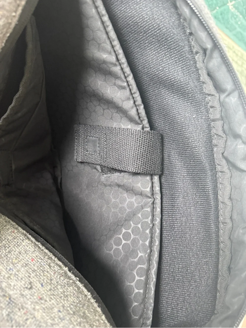 HEX for Westelm 16” Padded Laptop Messenger Bag Gray/Black
